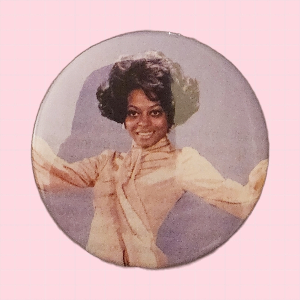 Diana Ross 2" Pin